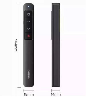 Deli 2808s Wireless Presentation Remote with Laser Pointer