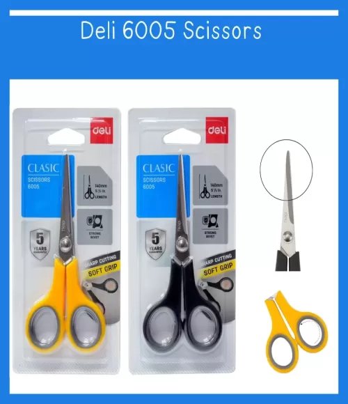 Deli 6005 Home Scissors 140mm stainless steel scissors