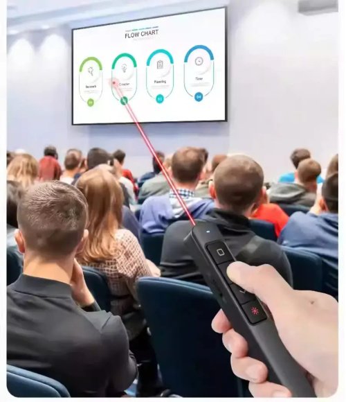 Deli 2808s Wireless Presentation Remote with Laser Pointer