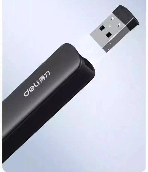 Deli 2808s Wireless Presentation Remote with Laser Pointer