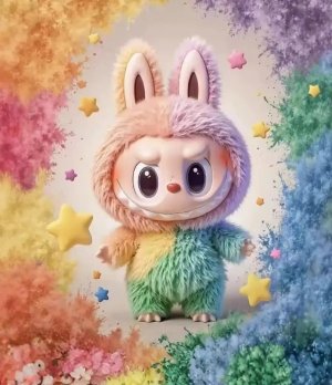 Labubu / Wakuku / Crying Baby Plush Toy Keychain, blind box