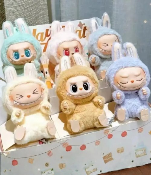 Labubu / Wakuku / Crying Baby Plush Toy Keychain, blind box