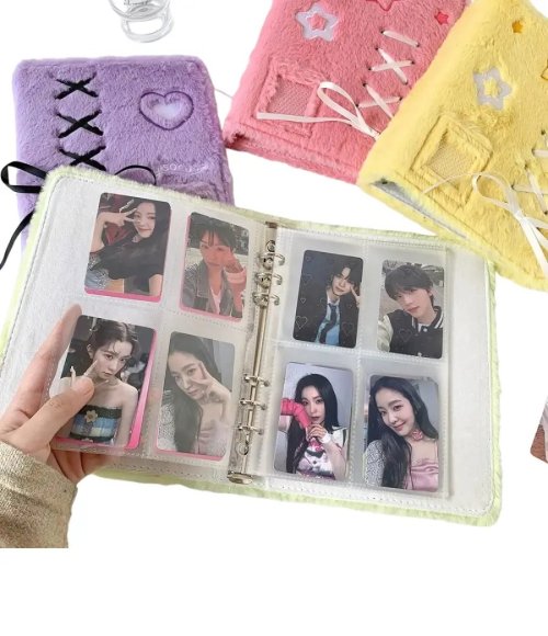 Cute Plush Photocard Album Binder A5