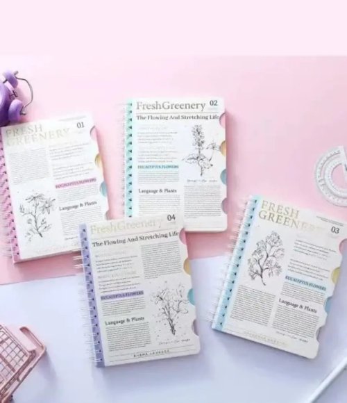 A5 Spiral Notebook with Dividers