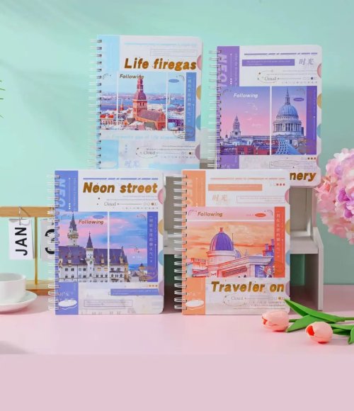 A5 Spiral Notebook with Dividers