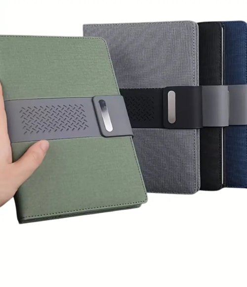 A5 PU Leather Notebook with Strap 100 Sheets 100g Paper