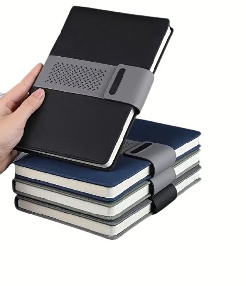 A5 PU Leather Notebook with Strap 100 Sheets 100g Paper