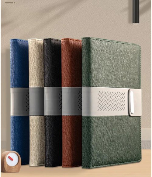 A5 PU Leather Notebook with Strap 100 Sheets 100g Paper