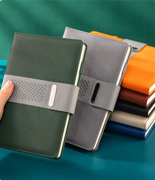 A5 PU Leather Notebook with Strap 100 Sheets 100g Paper