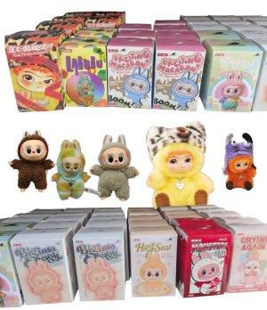 Labubu / Wakuku / Crying Baby Plush Toy Keychain, blind box