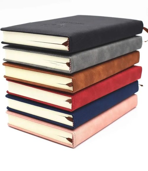 A5 Thickened Business Notebook Deer Head Design PU Leather Hardcover 360 Pages