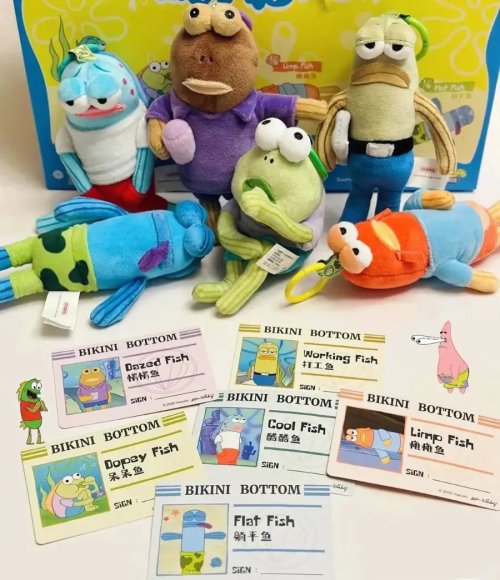SpongeBob Bikini Bottom Buddies Series Confirmed Blind Box Plush Pendant