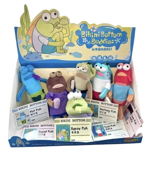 SpongeBob Bikini Bottom Buddies Series Confirmed Blind Box Plush Pendant