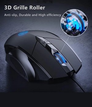 inphic USB Wired Mouse 4800 DPI Ergonomic PC Computer Laptop Gaming Mouse