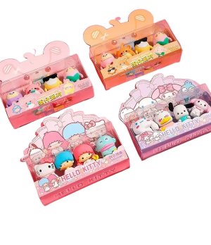 Sanrio 3D Character Eraser Set (Cute Cartoon)