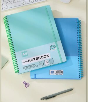 A4 Spiral Notebook 100 Sheets Lined Paper