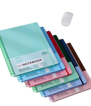 A4 Spiral Notebook 100 Sheets Lined Paper