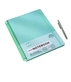 A4 Spiral Notebook 100 Sheets Lined Paper