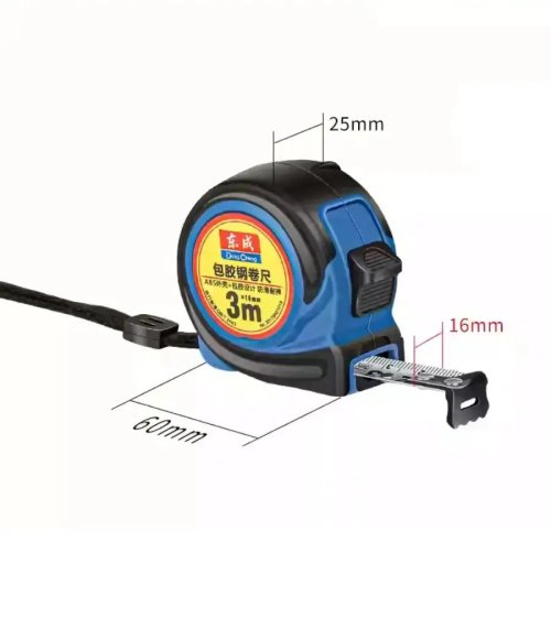 Dong Cheng branded steel tape measures available in lengths of 3m, 5m, 7.5m, 10m Pocket Ruler