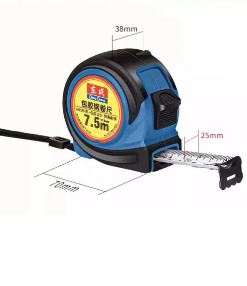 Dong Cheng branded steel tape measures available in lengths of 3m, 5m, 7.5m, 10m Pocket Ruler