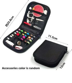 27PCS/SET PORTABLE TRAVEL SEWING BOX KIT for Beginner Emergency Travel Home