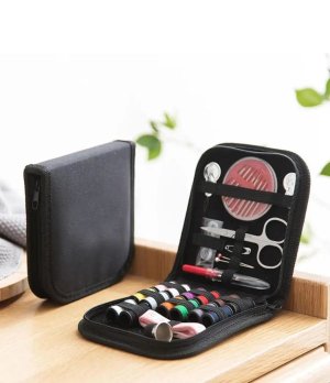 27PCS/SET PORTABLE TRAVEL SEWING BOX KIT for Beginner Emergency Travel Home