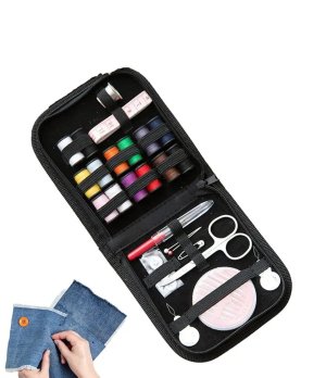 27PCS/SET PORTABLE TRAVEL SEWING BOX KIT for Beginner Emergency Travel Home