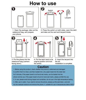 Waterproof Mobile Phone Bag (with Lanyard)