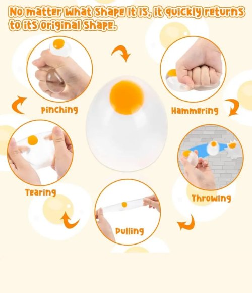 Anti Stress Squeeze Toy Soft Sensory Stress Relief Ball for Kids and Adults