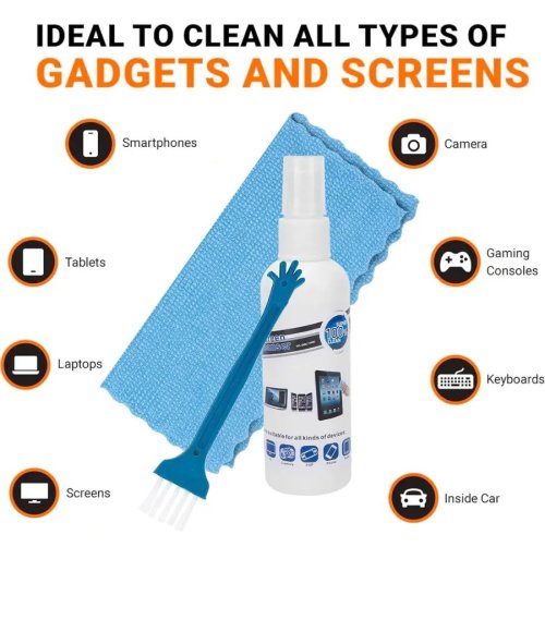 Screen Cleaner Kit - Best for LED & LCD TV, Computer Monitor, Laptop, and Other Screens