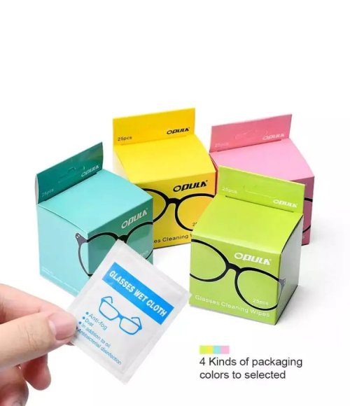 Eyeglasses Cleaning Lens Wipes, Anti Fogging Wipes for Glasses 25 pcs