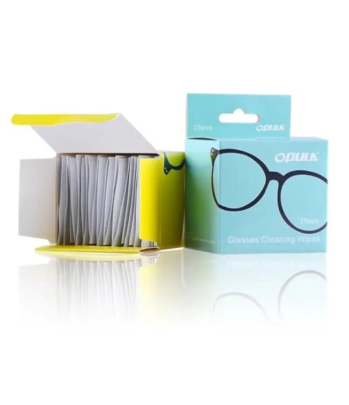 Eyeglasses Cleaning Lens Wipes, Anti Fogging Wipes for Glasses 25 pcs