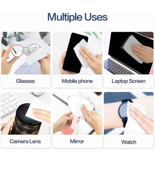 Eyeglasses Cleaning Lens Wipes, Anti Fogging Wipes for Glasses 25 pcs