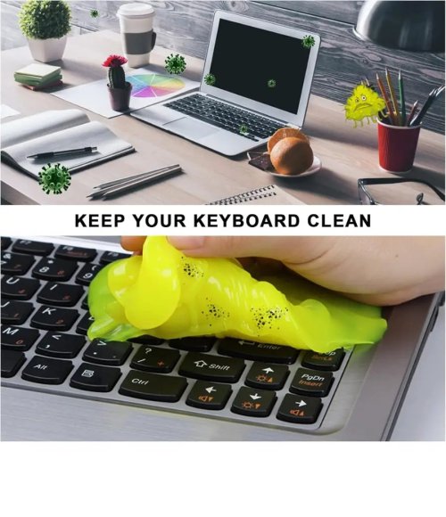 Generic Car Cleaning Gel, Keyboard Cleaner, Universal Dust Cleaner for Car, Laptops, Printers, Cameras, Screens