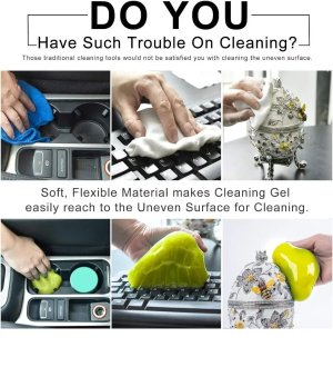 Generic Car Cleaning Gel, Keyboard Cleaner, Universal Dust Cleaner for Car, Laptops, Printers, Cameras, Screens