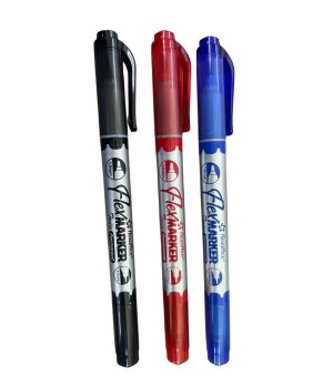 Twin CD/DVD Marker Blue Red Black FO-PM07