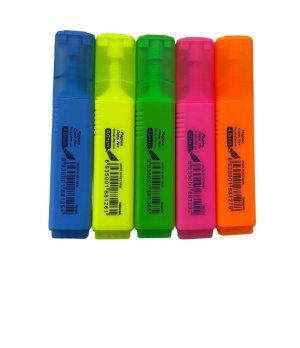 Flexoffice Highlighter Pens 4mm FO-HL05 Fluorescent Chisel Tip