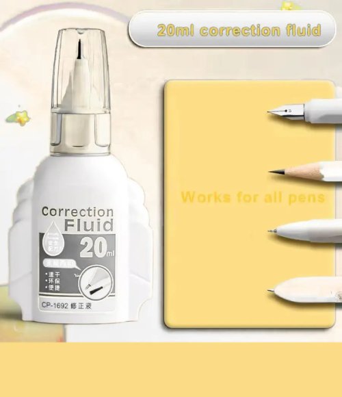 2 in 1 Quick-Drying Non-Toxic Corrective Fluid