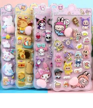 3D Puffy Cartoon Stickers