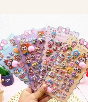 3D Puffy Cartoon Stickers