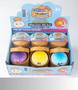 cartoon emoji large steamed bun, realistic xiaolongbao, stress-relieving children's toy, student gift, blind box, squeeze toy