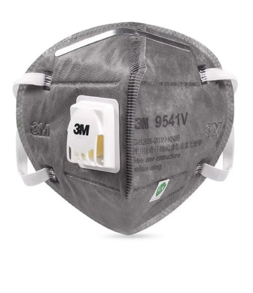 3M 9541V Particulate Respirator Mask with Valve - Grey