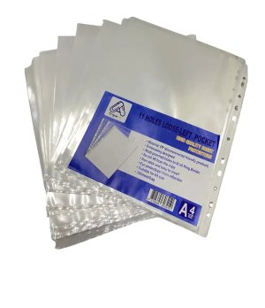 A4 Clear Sheet Protectors with 11 Holes (100 Sheets)
