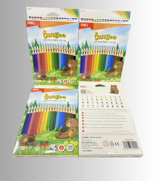 Deli Jungoo Colored Pencils 36 Colors