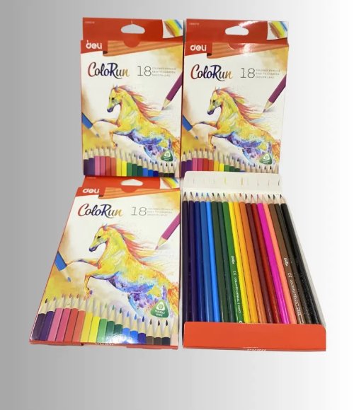Deli ColorRun Colored Pencils 18 Colors
