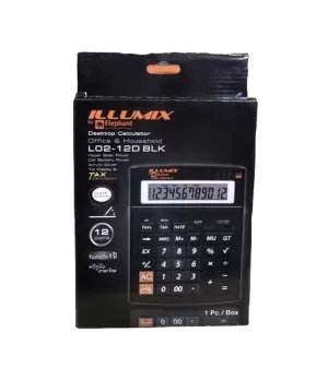 ELEPHANT Illumix Calculator Desktop L02-12D BLK – Black