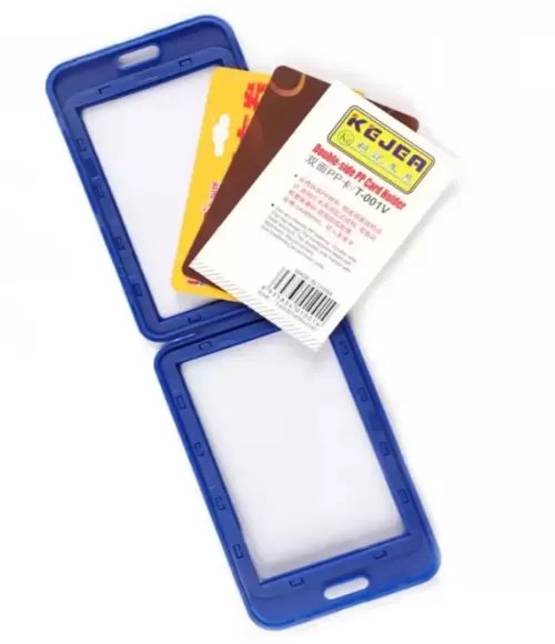 Kejea T001V Double Side ID Window Card Holder (Random Color)