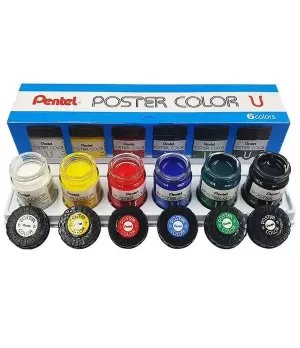 Pentel Paint Poster Color U (6 Colors)