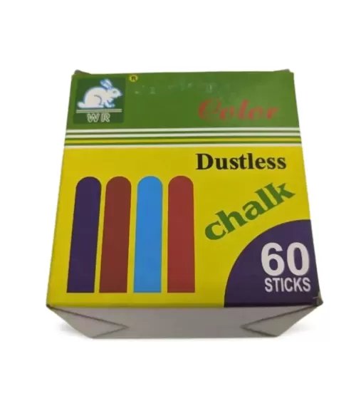 Color Dustless Chalk, 60pcs / Box