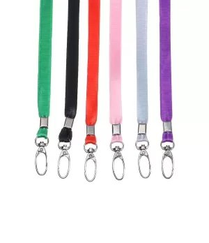 Id Neck Strap Lanyard for ID Card Badge Holder With Metal Clip (Multicolor)